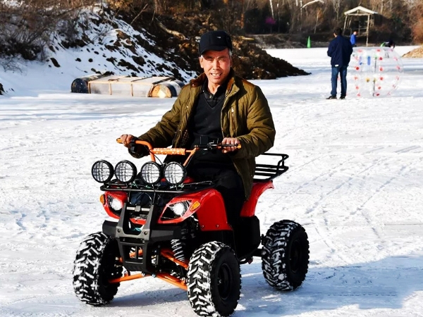 Snow motorcycle kart