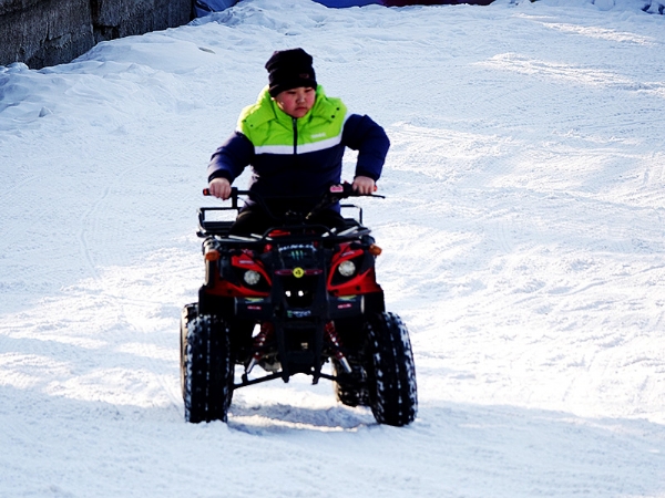 Snow motorcycle kart