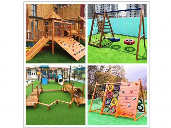 Wooden combination slide series