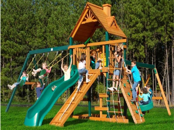 Wooden combination slide series