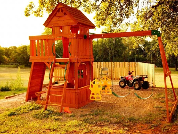 Wooden combination slide series