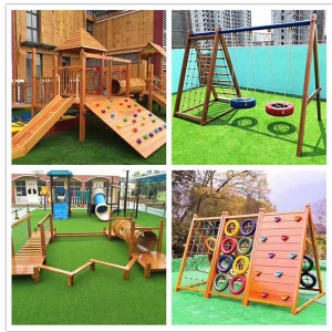 Wooden combination slide series