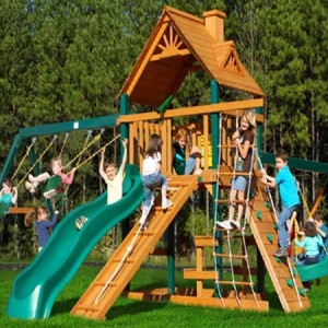 Wooden combination slide series