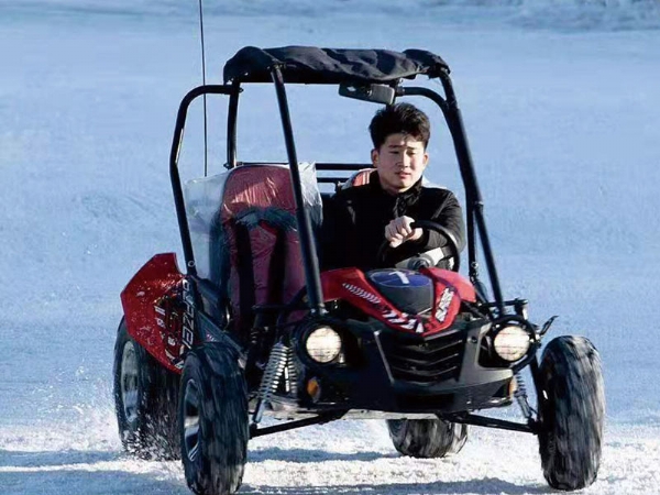 Snow off-roading in Handan City, Hebei Province