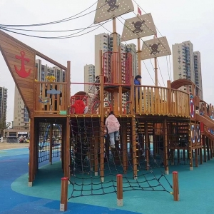 A pirate ship in Anshan City, Liaoning Province