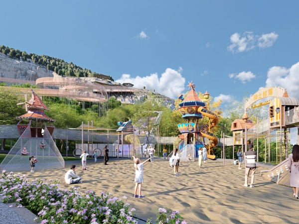 Leisure theme under the forest