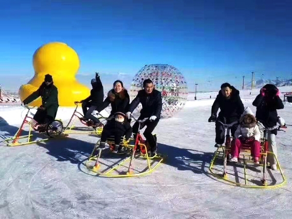 冰雪地自行车